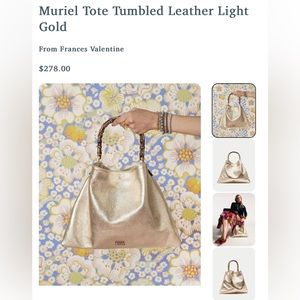 Francis Valentines gold hobo handbag - MURIEL TOTE